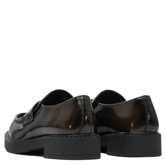 Prada 35Mm Chocolate Loafers UK 8 Men - Picture 4 of 5